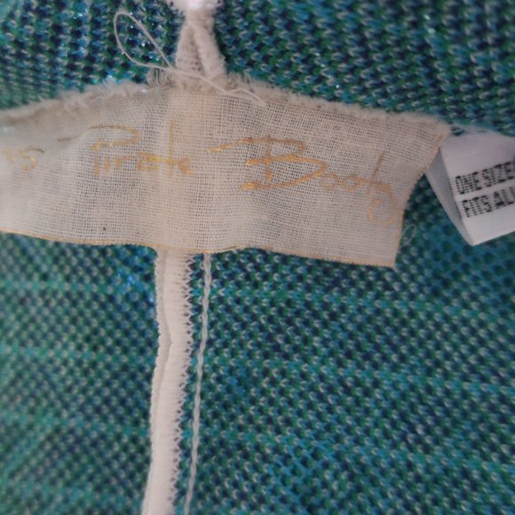 WOMENS JEN'S PIRATE BOOTY CRAM MULTICOLOR FRINGED WRAP PONCHO SHAWL OS * - Picture 11 of 13